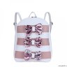 Рюкзак с сумочкой OrsOro DW-989/3 (/3 бело-розовый)
