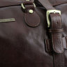 Дорожная сумка Tuscany Leather VOYAGER (большой размер с пряжками) Темно-коричневый