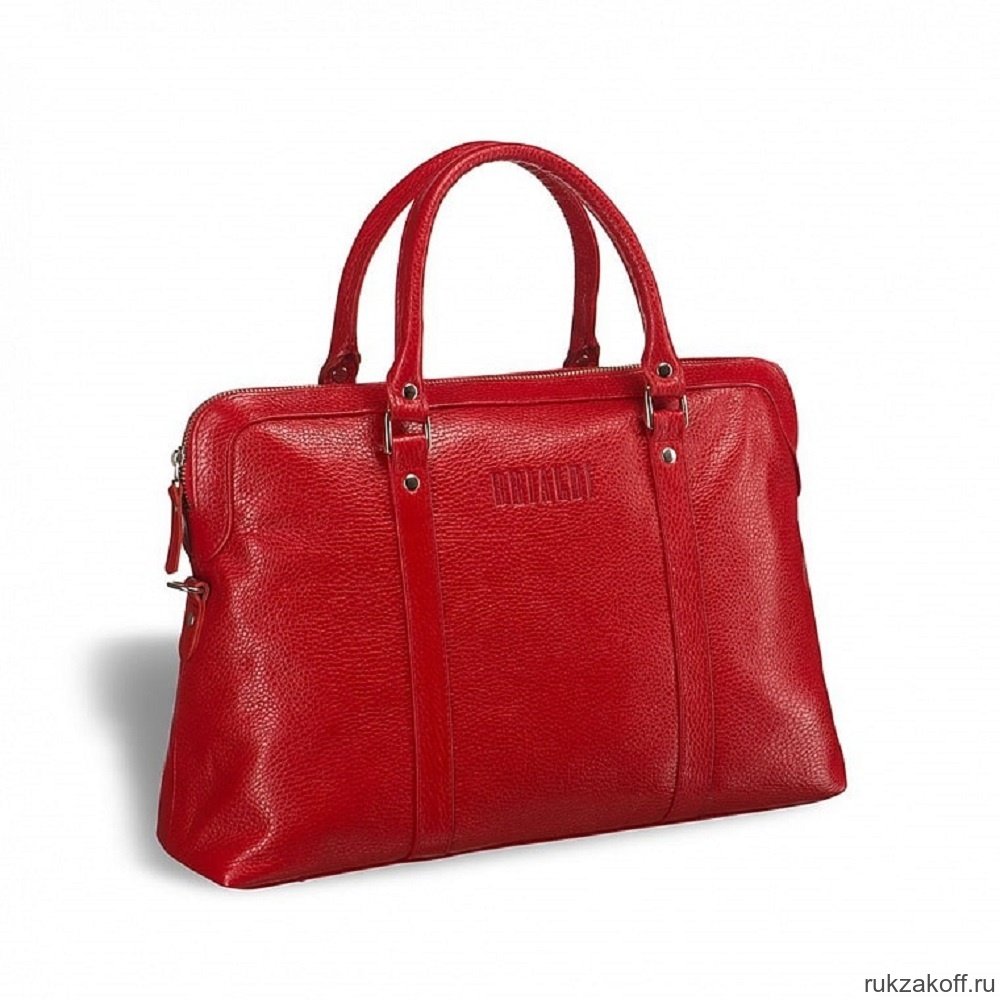 Удобная женская сумка BRIALDI Valencia relief red