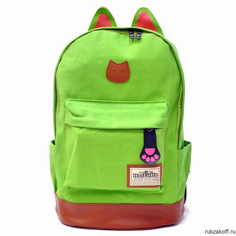 Рюкзак кошка с ушками Cat Ear салатовый