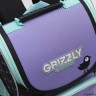 Рюкзак школьный с мешком GRIZZLY RAm-384-1/1 (/1 черный - сиреневый)