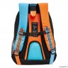 Рюкзак школьный GRIZZLY RB-352-2 оранжевый - голубой