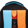 Рюкзак школьный GRIZZLY RB-352-2 оранжевый - голубой