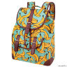 Городской рюкзак Asgard мятного цвета с ярким принтом