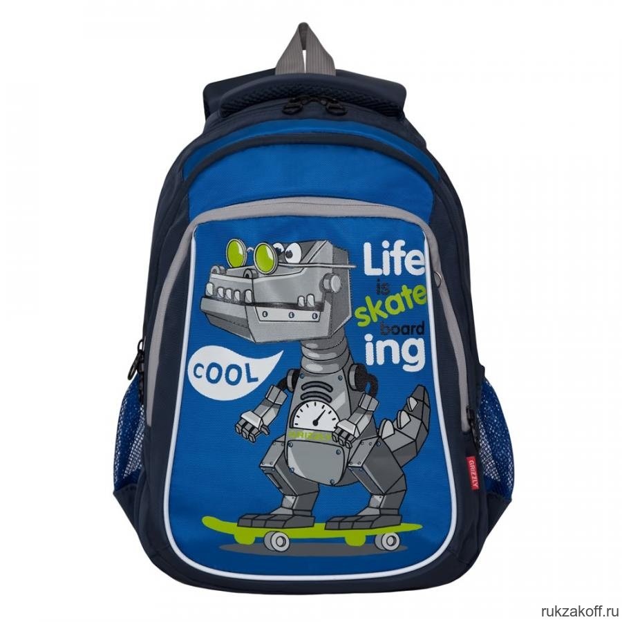 Рюкзак школьный Grizzly RB-052-2 Синий