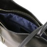 Patty - Женская кожаная сумка-рюкзак из кожи Сафьяно (Черный)