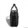 Удобная деловая сумка для документов BRIALDI Glendale relief black
