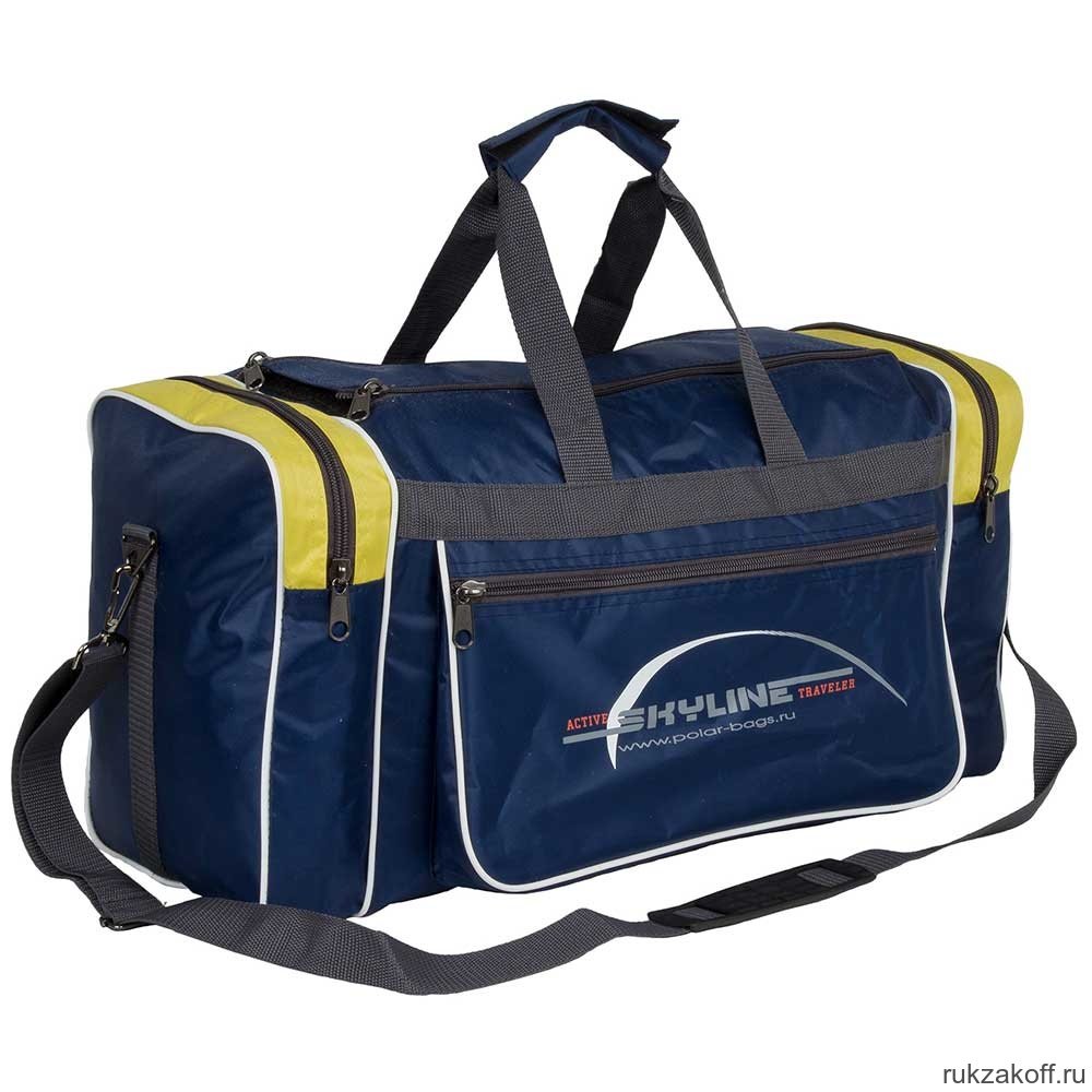 Спортивная сумка Polar 6007/6 Синий (желтые вставки)