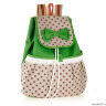 Рюкзак Lace Bow Зеленый с кружевом