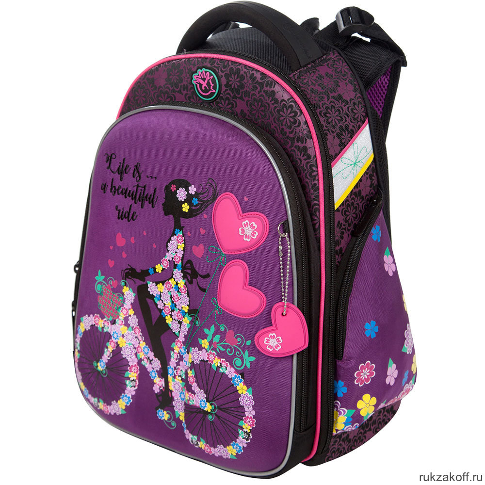 Школьный рюкзак Hummingbird Girl on a Bicycle T102(Pur)