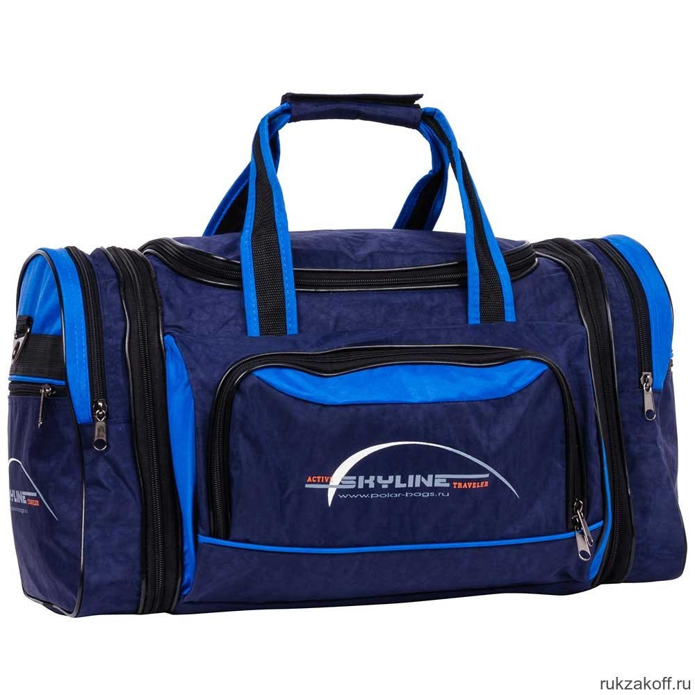 Спортивная сумка Polar 6067-1 Синий (голубые вставки)