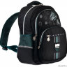 Рюкзак школьный в комплекте с пеналом Sun eight SE-2759 Чёрный/Тёмно-зелёный