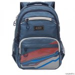 Рюкзак школьный Grizzly RB-054-2 Темно-синий-серый