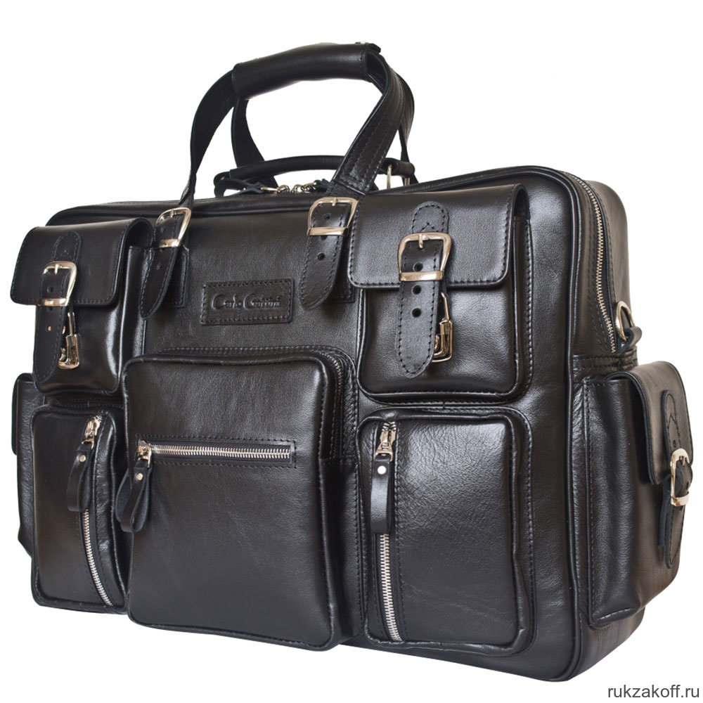 Кожаная мужская сумка Carlo Gattini Fornelli black