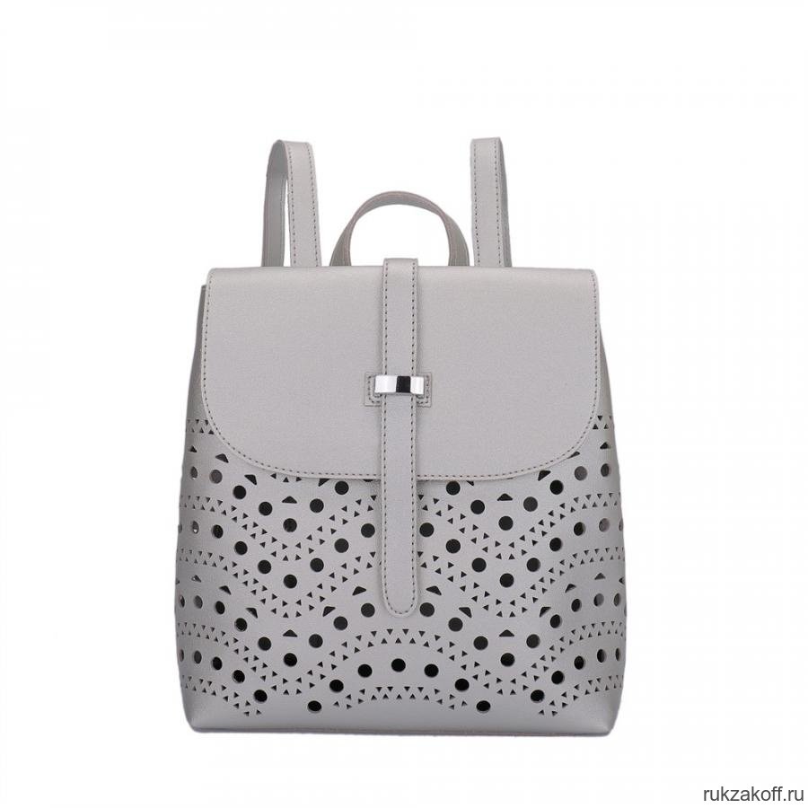 Рюкзак с сумочкой OrsOro DS-0085 Серебристый