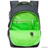 Рюкзак школьный Grizzly RB-150-3 черный - салатовый
