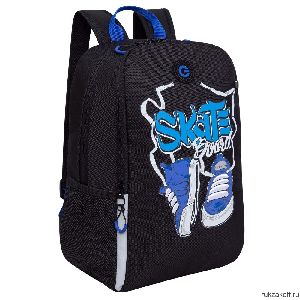 Рюкзак школьный GRIZZLY RB-351-7 черный - синий