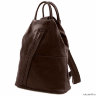 Женский рюкзак Tuscany Leather SHANGHAI Темно-коричневый