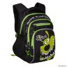 Рюкзак школьный Grizzly RB-050-4/2 (/2 черный - салатовый)