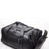 Кожаная дорожная сумка / рюкзак Napoli black  (арт. 4034-01)
