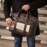 Мужская деловая сумка BRIALDI Overton relief brown