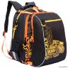 Рюкзак школьный с мешком Grizzly RB-864-2 Черный/оранжевый