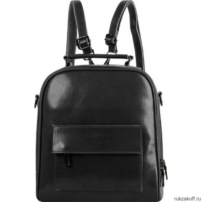 Кожаный рюкзак Monkking 1031 черный
