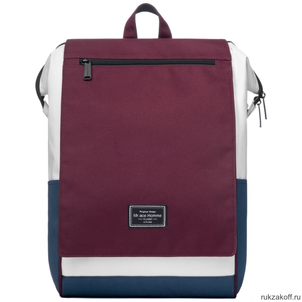Рюкзак Mr. Ace Homme MR19C1752B01 бордовый/светло-серый/темно-синий