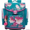 Школьный ранец Grizzly Box with flowers Turquoise Ra-676-1