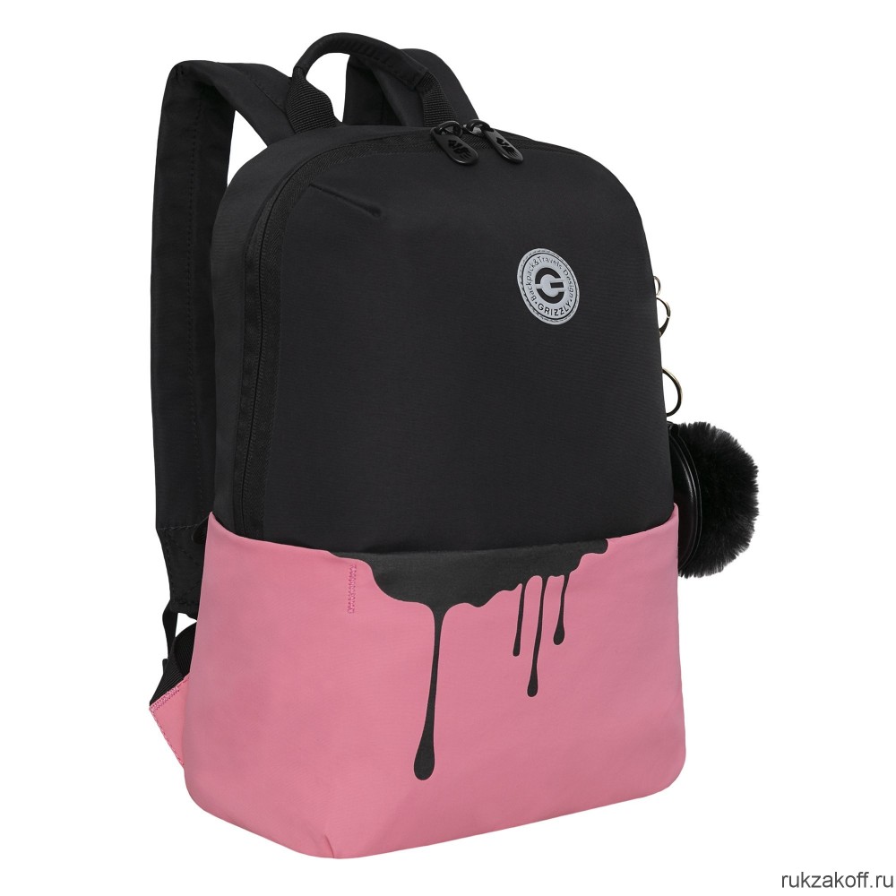Рюкзак GRIZZLY RXL-320-2 черный - розовый
