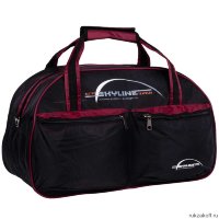 Спортивная сумка Polar П05 Черный (бордовые вставки)