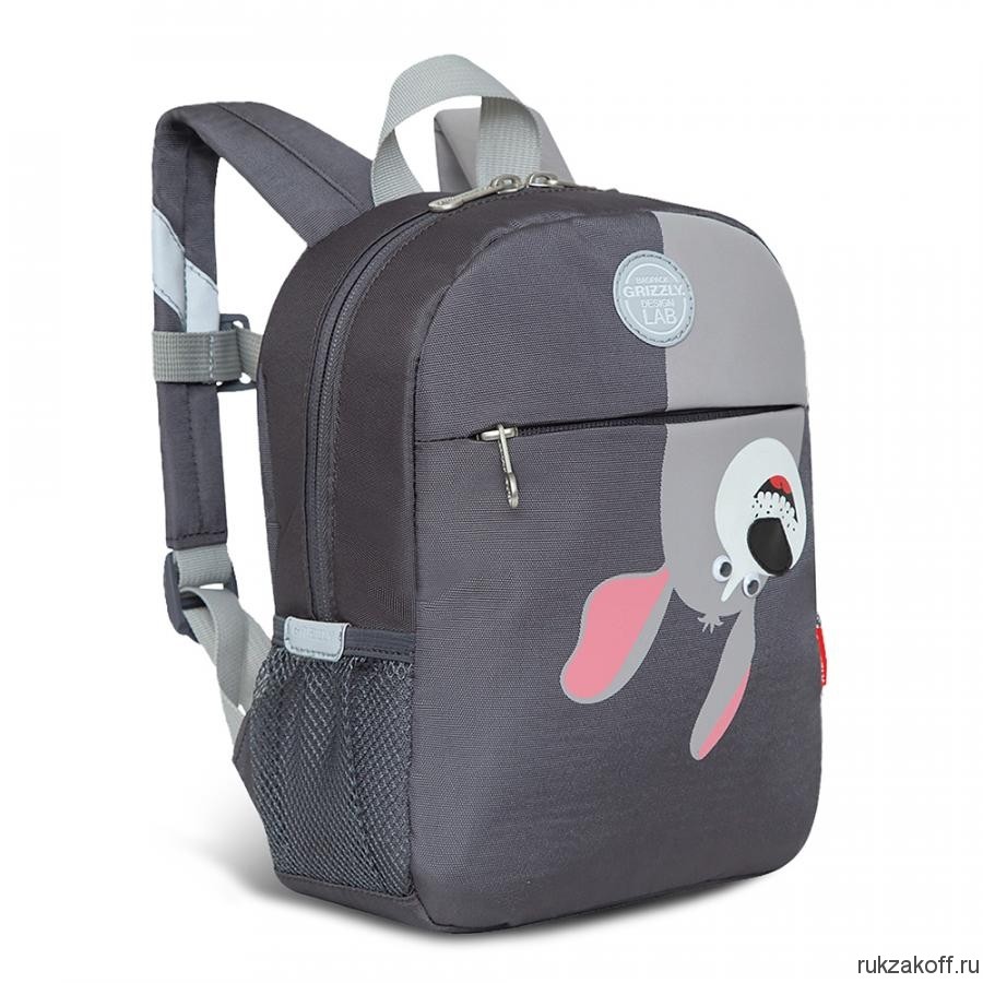 Рюкзак детский Grizzly RK-177-8 серый
