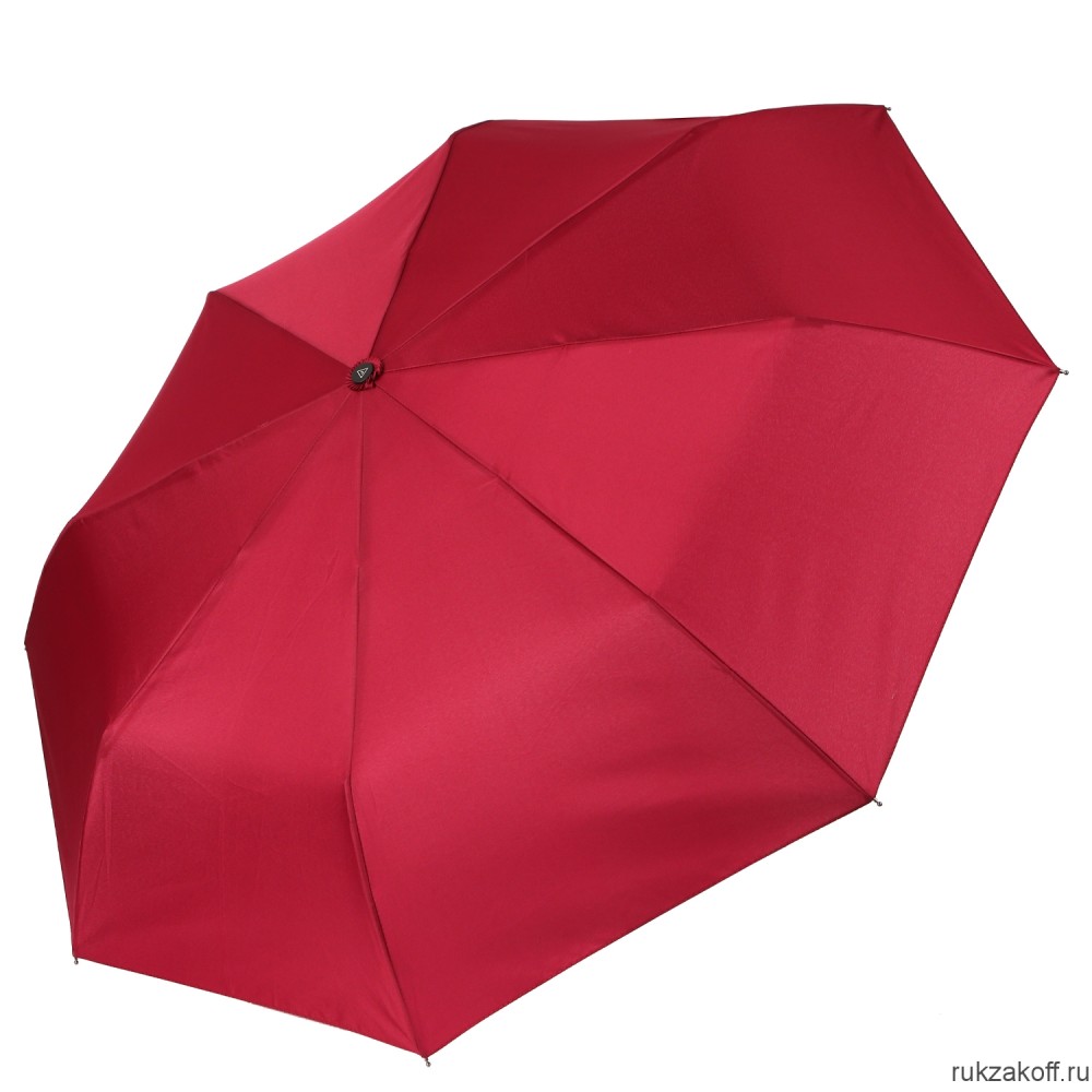 Женский зонт Fabretti UFN0003-4 автомат, 3 сложения, эпонж бордовый