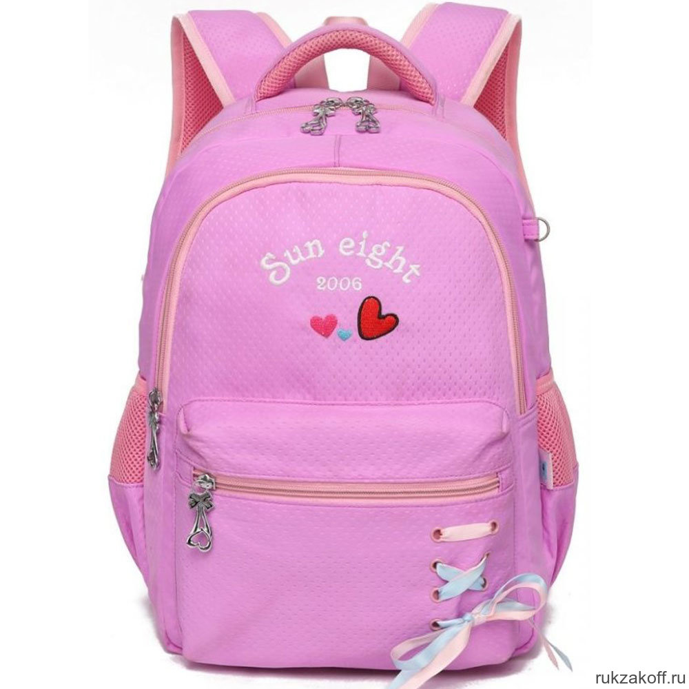 Рюкзак школьный Sun eight SE-8255 Фиолетовый/Розовый