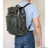 Кожаный рюкзак Carlo Gattini Volturno green/brown