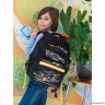 Рюкзак школьный GRIZZLY RB-254-1 черный - желтый