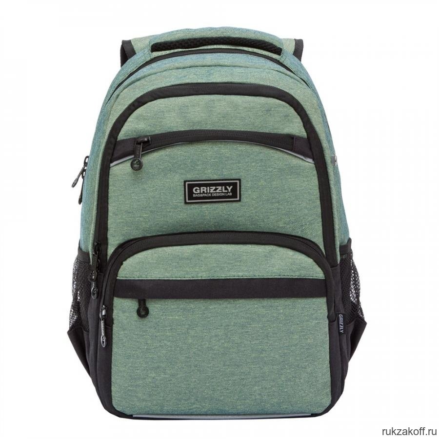 Рюкзак школьный Grizzly RB-054-6 Зелёный