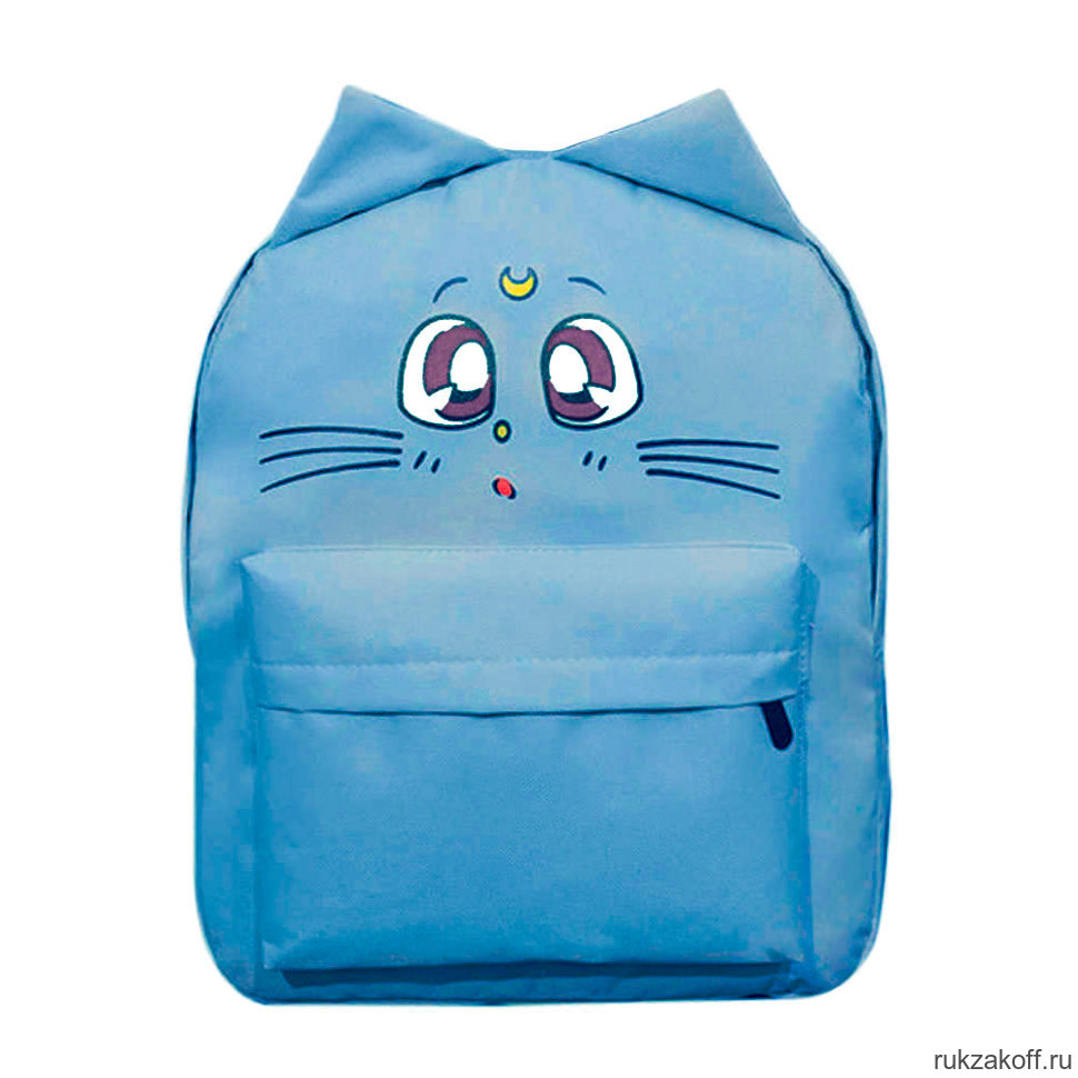 Рюкзак с ушками Moon Cat голубой