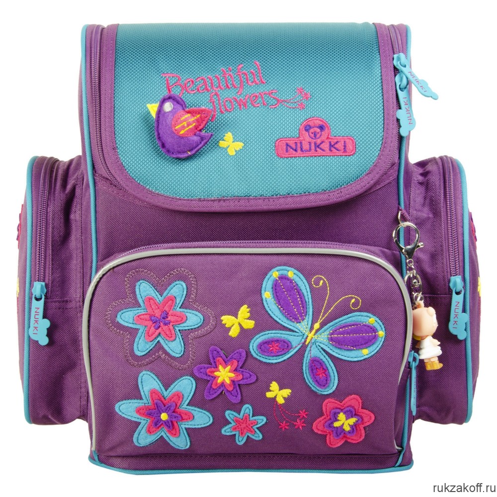 Школьный ранец NUKKI 1-0003 фиолетовый