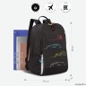 Рюкзак школьный GRIZZLY RB-351-3/1 (/1 черный-красный)