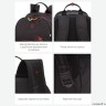 Рюкзак школьный GRIZZLY RB-351-3/1 (/1 черный-красный)