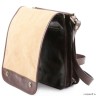 MESSENGER - Кожаная сумка на плечо с 2 отделениями (Темно-коричневый)