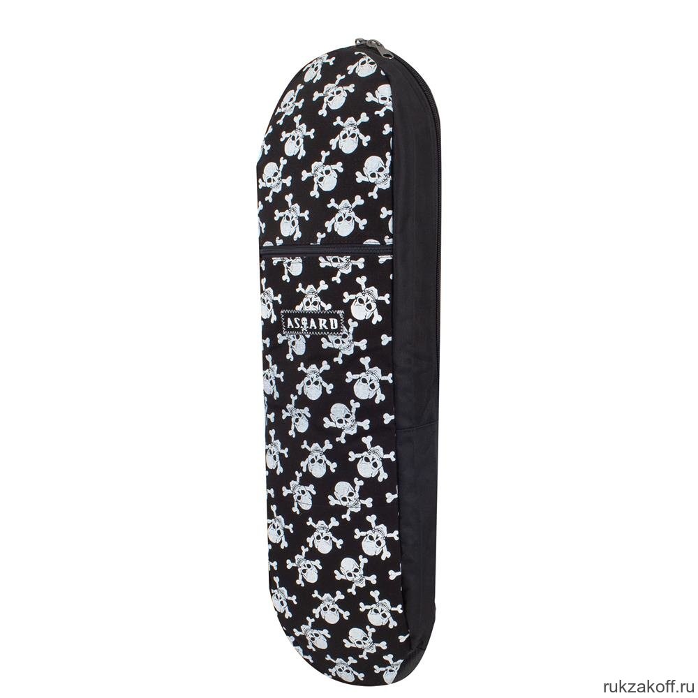 Сумка для скейта С-5188 ЧерепКрупный черно-белый