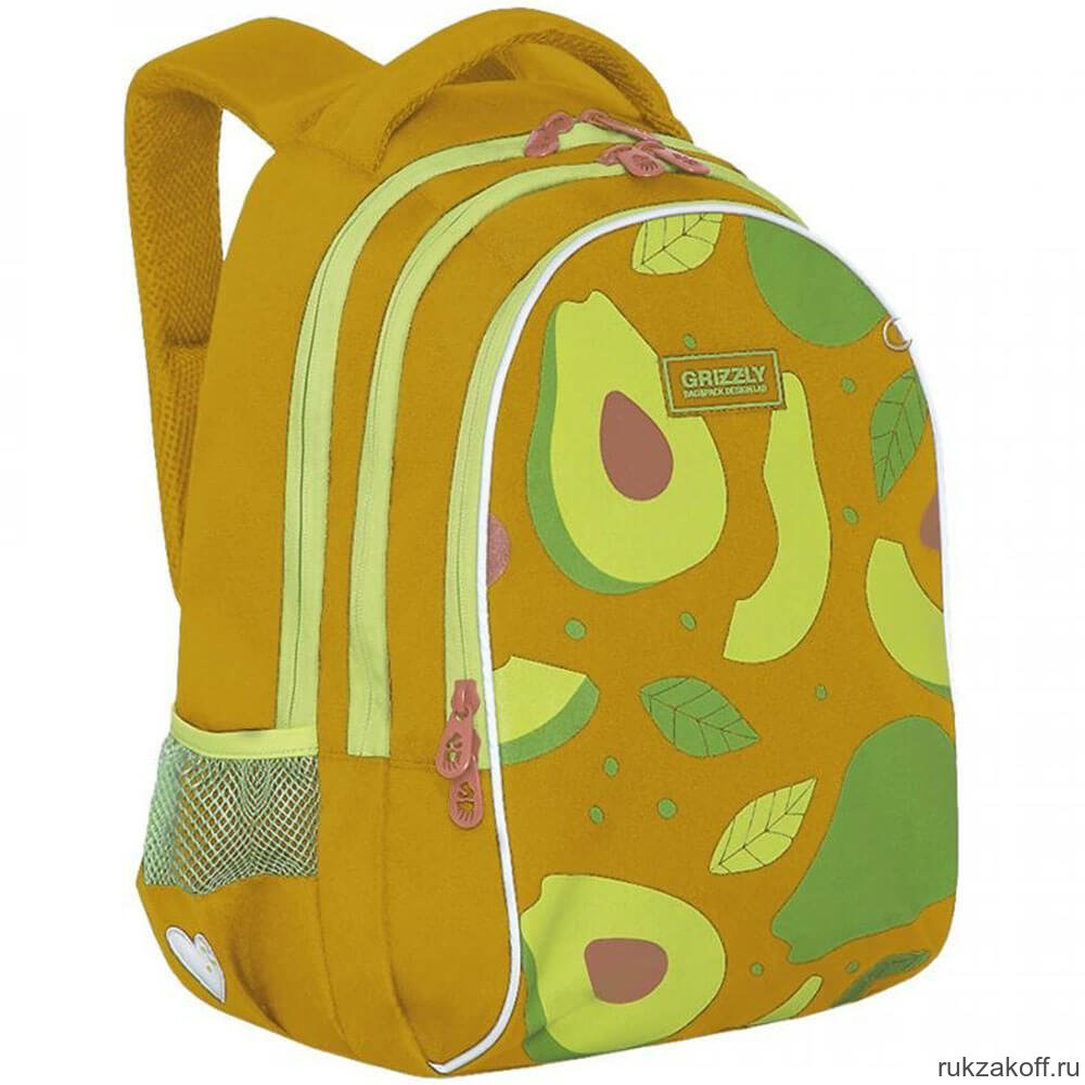 Рюкзак школьный Grizzly RG-168-1 желтый