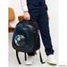 Рюкзак школьный GRIZZLY RAz-387-3/1 (/1 черный - синий)