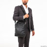 Мужская деловая сумка вертикальная Lakestone Russell Black
