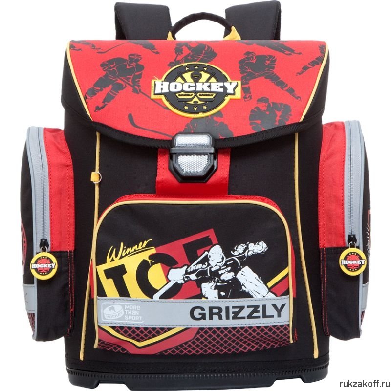 Школьный ранец Grizzly Hockey Black Ra-675-3