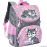 Рюкзак школьный с мешком Grizzly RAm-084-8 Серый/Розовый