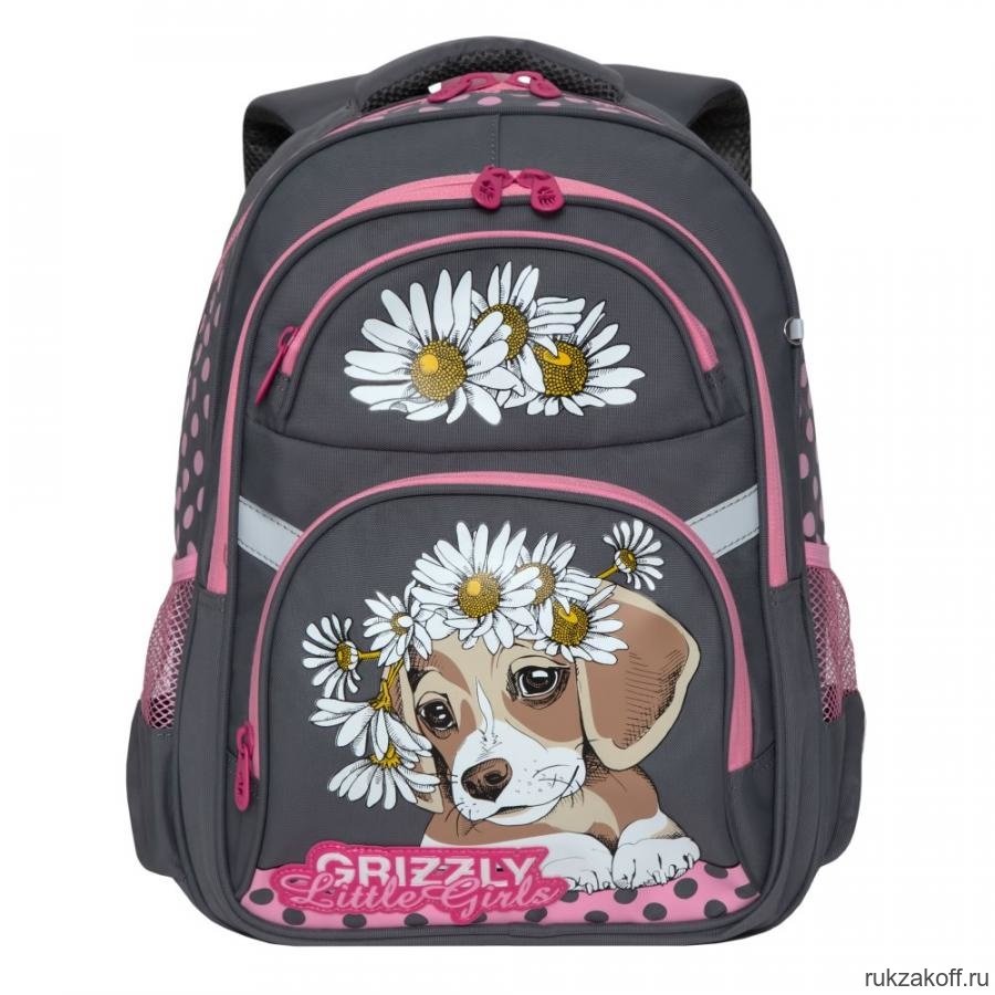 Рюкзак школьный Grizzly RG-965-2 Серый